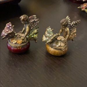 Jay Strongwater mini fairy boxes